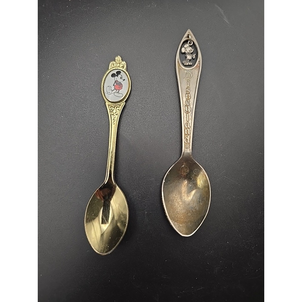 2 Walt Disney World Mickey Mouse Souvenir‎ Spoons